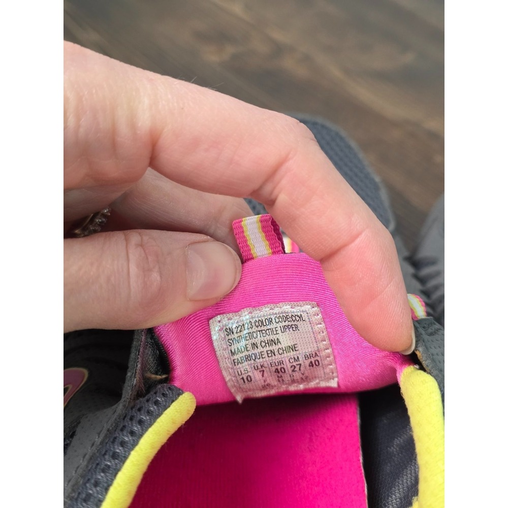 Skechers Flex Women's Sneakers Size 10 Gray Pink White Slip On Running Shoes - Picture 15 of 15